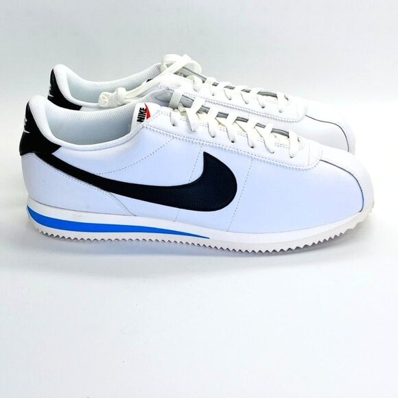 Nike Cortez '23 Men's Size 13 White Black Photo Blue  Sneakers DM4044-100 - Picture 1 of 14